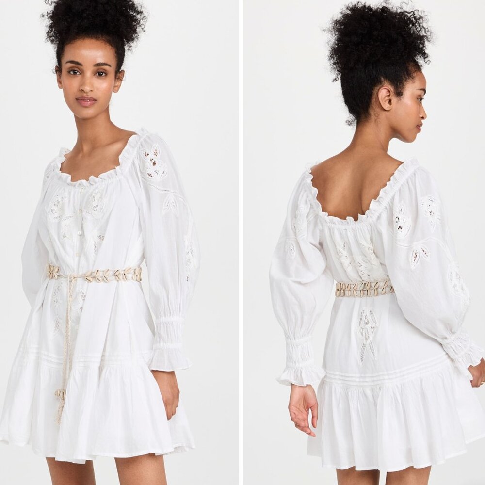 Cleobella White Adalee Mini Dress - Medium